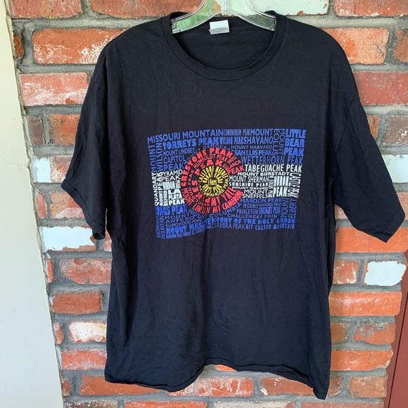 Port and Company Other - Colorado 14ers Black t-shirt 14,000 foot peaks XL